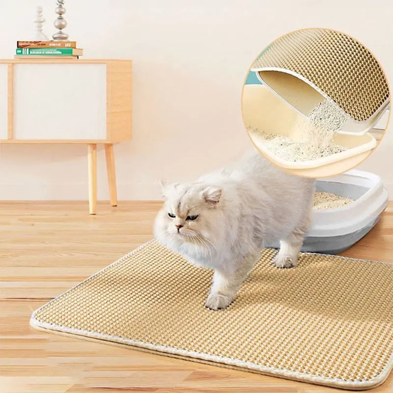 Litter Mat Waterproof Double Layer